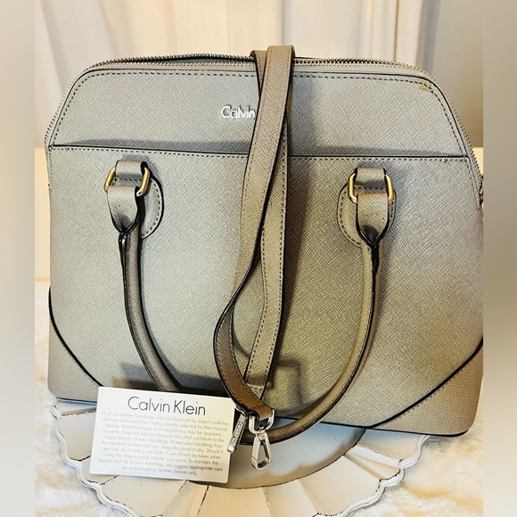 Calvin Klein Gray Women's Satchel/Crossbody-Good Condition‎ - Picture 7 of 10
